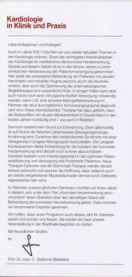 Symposion Bielefeld 2007 Kardiologie Text